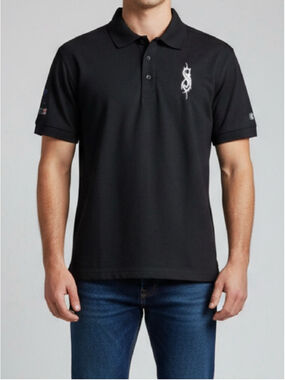 OGIO + Slipknot 25th Anniversary Tour Earth Day Sound Black Polo Shirt S NWT